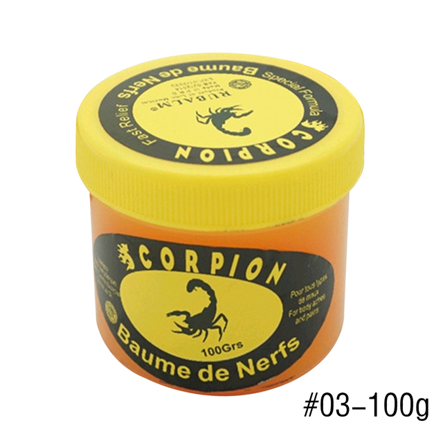 30/60/100ml Ointment Cream Scorpion Mint Rheumatism, Lower Back Pain, Sciatica, Bruising, Cramps, Relieves Muscle Fatigue