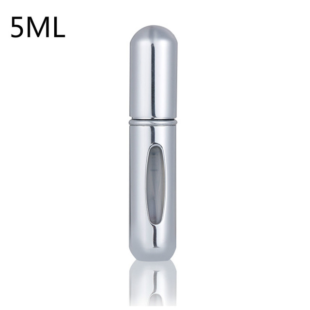 5ml Perfume Atomizer Portable Liquid Container For Cosmetics Small Aluminum Atomizer Coachella Empty Bottle Refillable For Travel