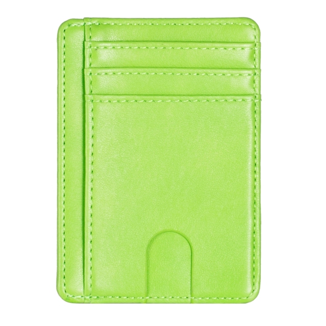 Slim rfid blocking leather wallet credit id card holder money purse for men women fashion bag