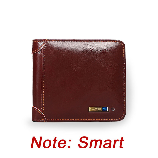 Anti-lost Bluetooth Tracker Wallet Leather Man Card Holder Free Engraving Men Gift for Father Christmas