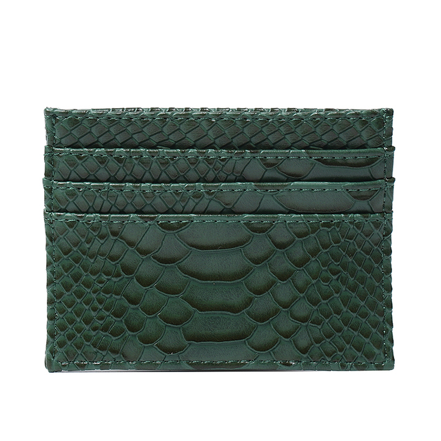 تخصيص حار مبيعات حامل بطاقة الرجال النساء النعامة/التمساح/بايثون/ثعبان بولي Leather الجلود بولي Wallets محافظ حامل بطاقات صغير حامل بطاقة حقيبة