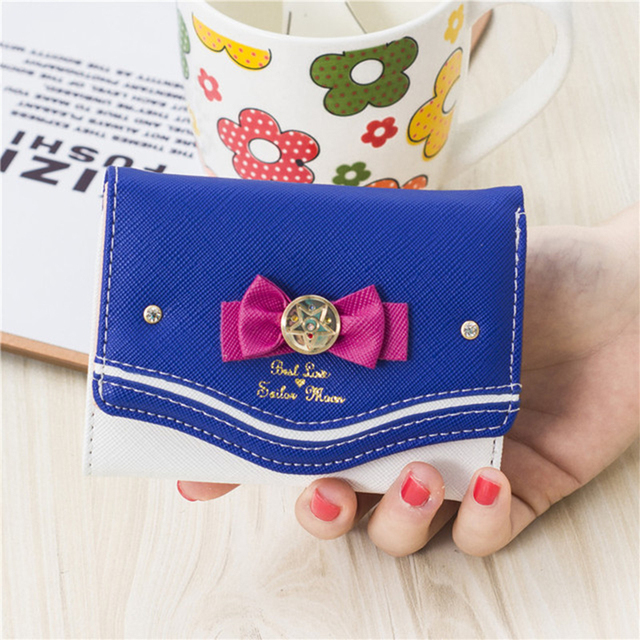 Japanese sailor moon make up bag leather cosmetic storage bag cute cartoon large capacity cosmetic bag