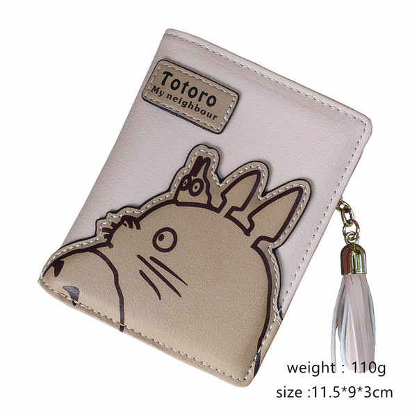 High Quality Women Wallets Totoro Design Ladies Clutch PU Leather Wallet Student Coin Purse Money Bags Long/Short Card Holder