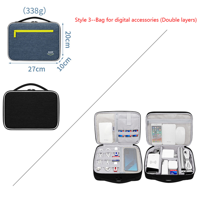 Pop Bag for Digital Power Bank Receive Accessories Bag Organizer Portable Bag for USB