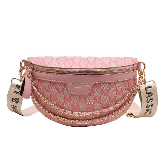 Fashion Chain Women Waist Bags For Women Wide Belt Women Waist Bag For Ladies