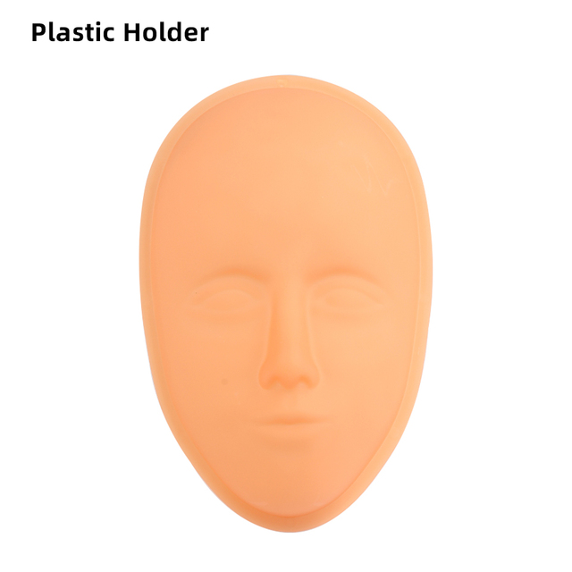 5D Silicone Practice Training Permanent Skin Plastic Holder Eyebrow Lips Eyes Tattoo Practice Skin Mannequin Dummy Face Head Tools