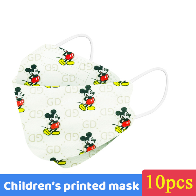 Disney Children Cartoon KN95 Face Mask 4 Layers Dust-proof Reusable Boys Girls Multicolor Collocation Printing FFP2 Mascarillas