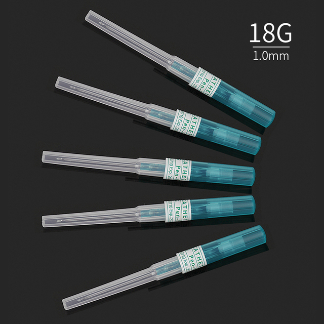 Disposable body piercing needles sterile steel surgical needles 14g 16g 18g 20g 22g 50pcs