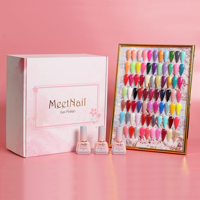 New 60 Fashion 15ml Gel Nail Kit Enamel Varnish Nail Color Set for Nail Art Design Various Bottles Nail Gel Learner Set