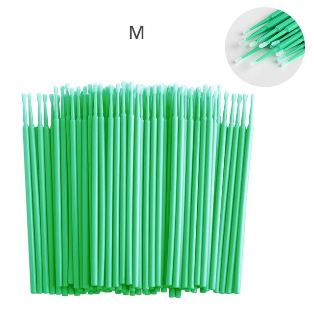 100pcs/bag Disposable Eyelashes Extension Brush Individual Lash Removal Swab Micro Brush For Eyelashes Extension Tools