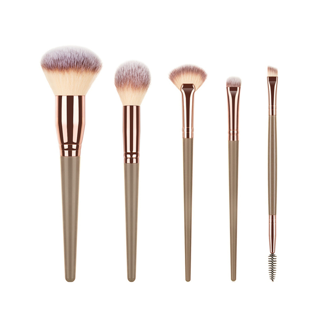 Loebig 5/7 Makeup Brushes Beauty Tool Set Cosmetic Powder Brushes Foundation Blush Contour Eye Shadow Eyebrow Lashes Make Up Brush