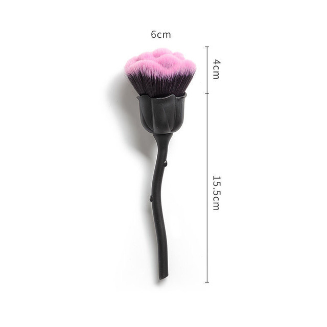 Makeup Brushes Cosmetic Tool Nail Art Brush Soft Clean Dust Rose Flower Shape Foundation Powder Glitter Beauty Manicure Care