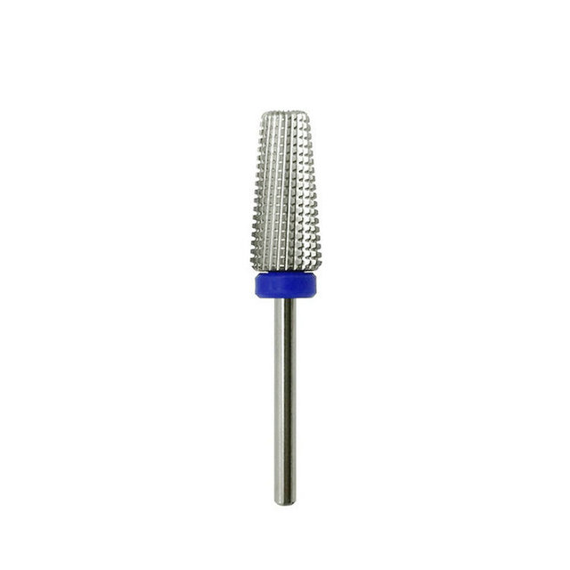 New 5 in 1 Tapered Carbide Nail Drill Bits Two-Way Carbide Drill Bits Accessories Milling Cutter for Manicure Left and Right Hand