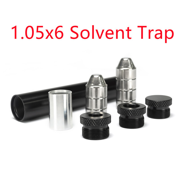 1.7x10''l, 1.45x7''l, 1.05x7''l, 1.05x6''l Cone Cups Stainless Steel Solvent Cleaning Tube With End Caps 1/2x28+5/8x24 .22 308 9mm