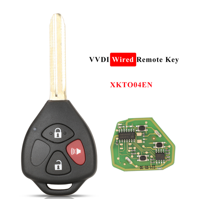 Jingyuqin السلكية العالمي مفتاح بعيد XKTO02EN XKTO03EN XKTO04EN XKTO05EN لتويوتا نمط شقة 2/3/4 BTN ل VVDI2 VVDI مفتاح أداة