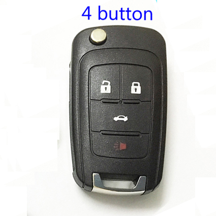 Parkifon - Flip Case with Uncut Key Blade, Car Key Cover Fit for Chevrolet Cruze, 2, 3, 4 and 5 Buttons