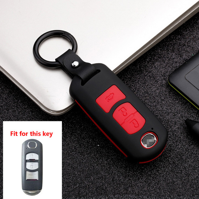 2020 Silicon Carbon Fiber Car Key Cover For Mazda 2 3 5 6 2017 CX-4 CX-5 CX-7 CX-9 CX-3 CX 5 Auto Smart Remote Protective Case