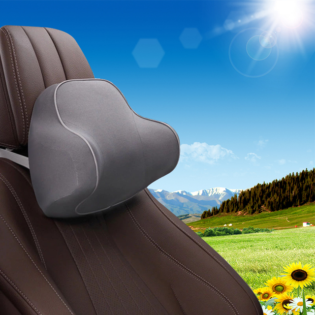 Memory Space Massage Car Neck Pillow Headrest Rest Universal Head Pillow Backrest Lumbar Supplier Pillow Car Accessories