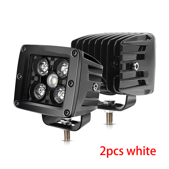 Luyoo 3 بوصة LED مكعبات ضوء 12 فولت 24 فولت العنبر 3000K Led قضيب مصابيح عملي لشاحنة سيارة Atv 4x4 UTV قارب بقعة القيادة الطرق الوعرة الضباب الخفيف