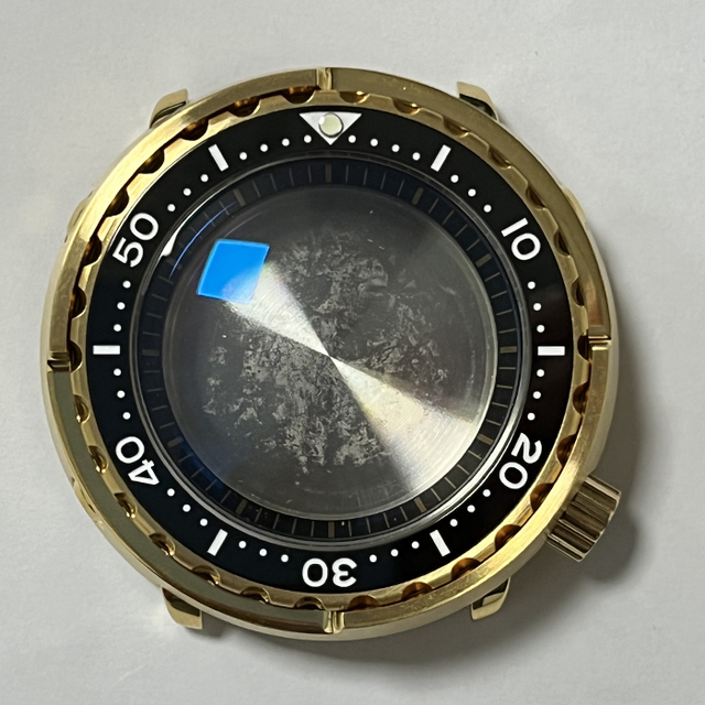 Heimdallr Watch Parts 47mm SBBN031 Black PVD Plated/Golden PVD Plated Stainless Steel Tuna Watch Case Sapphire Fit NH35/36 Movement