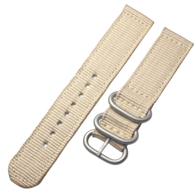 High quality 6 colors NATO watchband 18mm 20mm 22mm 24mm nylon waterproof watch band strap sport stainless steel bracelet buckle