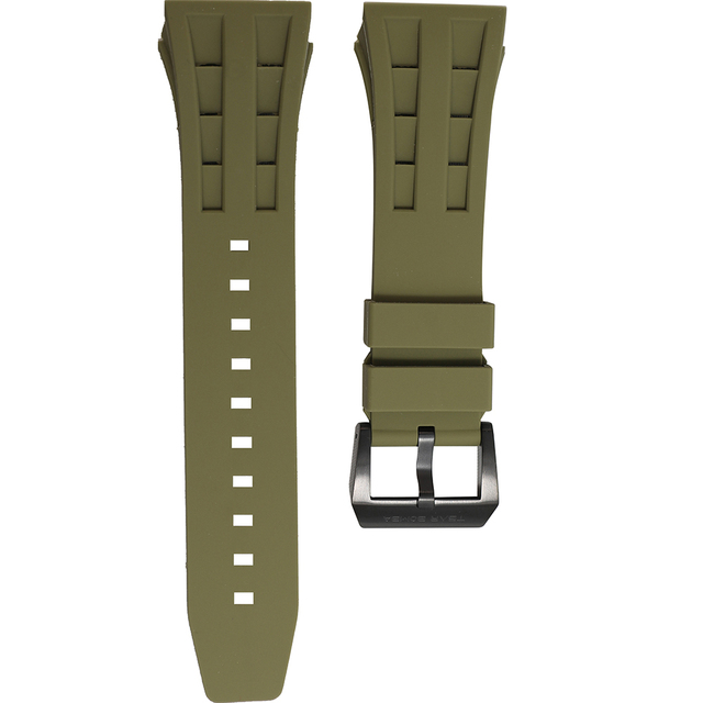 Tsar Bomba Silicone/FKM Rubber Strap Watch Strap Suitable for TB8204,TB8208