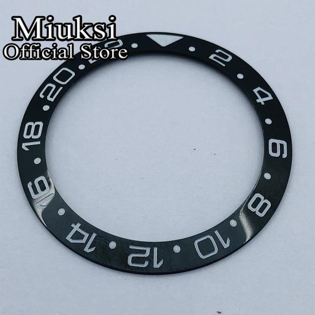 Miuksi 40mm high quality ceramic bezel watch parts fit 43mm watch case for watch sea