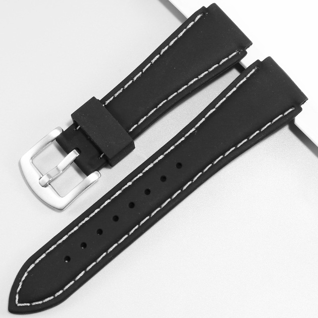 Waterproof Rubber Strap Pin Buckle Men's Bracelet Replacement Casio AE1200 MRW200H Convex Silicone Watchband 18mm 20mm