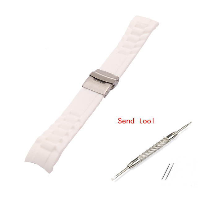 Sale!! New Waterproof 6 Colors Silicone Rubber Watch Wrist Watch Strap Band Replacement 22mm 20mm 10,000 LB Rated Radian