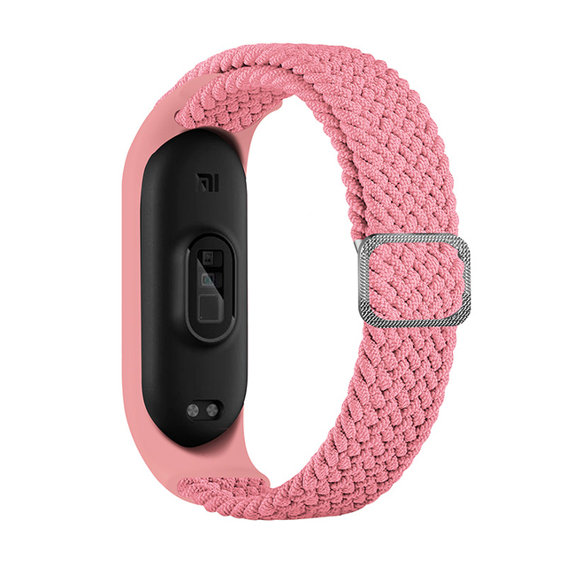 ZHIX مطاطا قابل للتعديل النايلون مضفر سوار ل Mi الفرقة 6 حزام Miband 4 3 correa معصمه ل شاومي Mi الفرقة 5 حزام