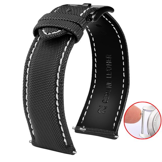 Men's Waterproof Nylon Safety Belt, 20 and 21 mm, 22 mm, High Quality Fabric, Special for NATO Belt, Nylon