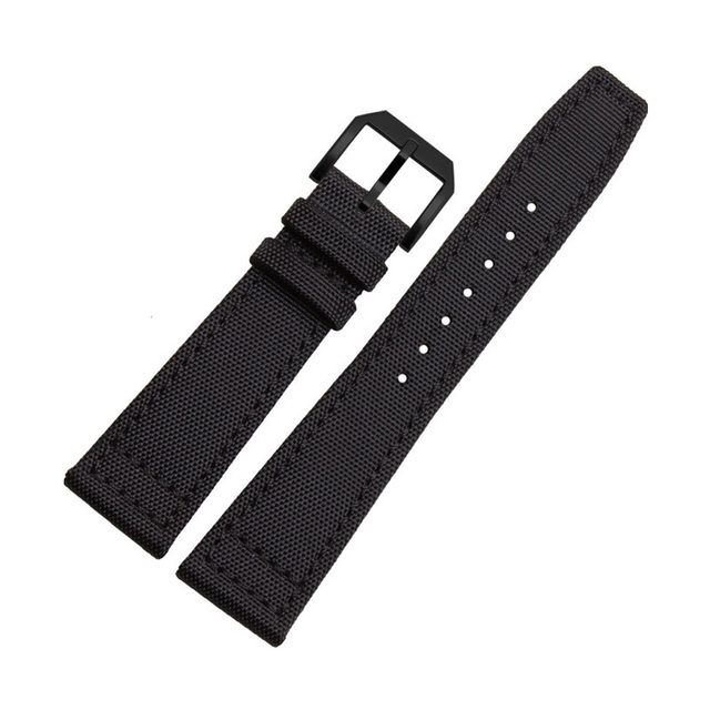 20mm 21mm 22mm Nylon Canvas Fabric Watch Band For IWC Pilot Neurological Time Zone Top Gun Strap Green Black Watch Straps Straps