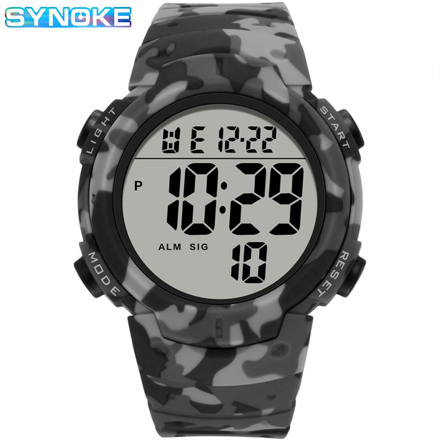 Men Alloy Watch New Digital Watch Erkek Kol Saati Waterproof Silicone Wrist Watch Dropship