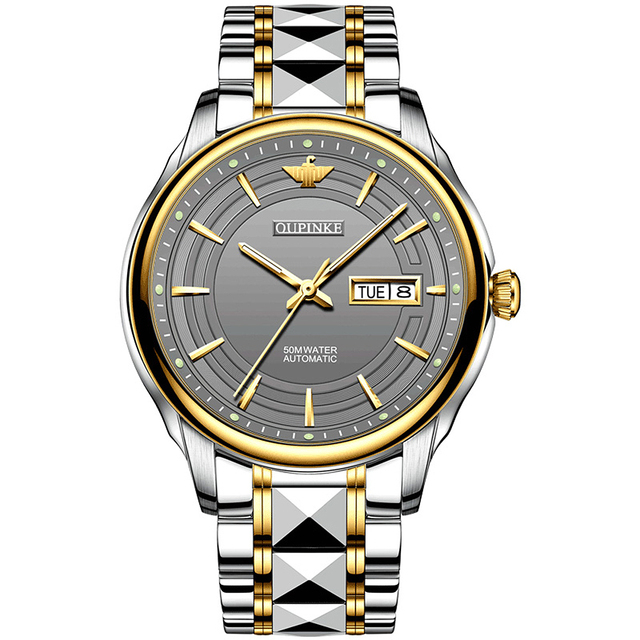 OUPINKE Luxury Brand Men Automatic Mechanical Watches Waterproof Stainless Steel Strap Watches Luxury Sapphire Mirror Male