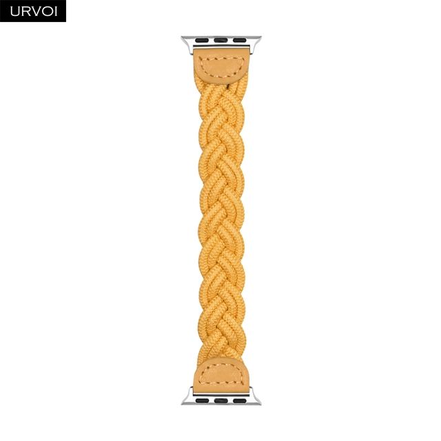 URVOI Braided Band for Apple Watch Series 7 6 SE 5 4 321 Woven Nylon Strap for iWatch Stretchable Replacement Classy Design 40mm