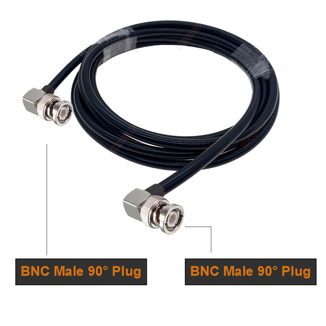 RG223 Coaxial BNC Male to BNC Male Plug RF Cable 50 Ohm Crimp Connector Dual BNC Plug Male Pin Wire Cord 0.5m 1m 2m 5m 10m 20m