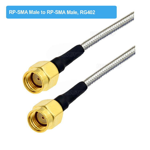 RG402 SMA Male to SMA Male Plug Semi Flexible Silver RG402 Test Cable High Frequency 50ohm 6GHz RF Pigtail Coaxial Cable