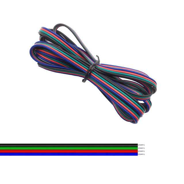 2Pin/3Pin/4Pin/5Pin/6Pin 22AWG Led Wire Cable for WS2812B WS2811 5050 2835 5730 LED Strip Light 1M/5M/10M/20M/50M/100M