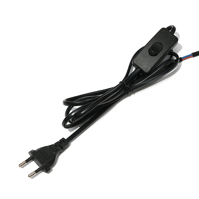 High quality switch power cord with 303 switch power cord, desk lamp electric power cord, flat socket power cord