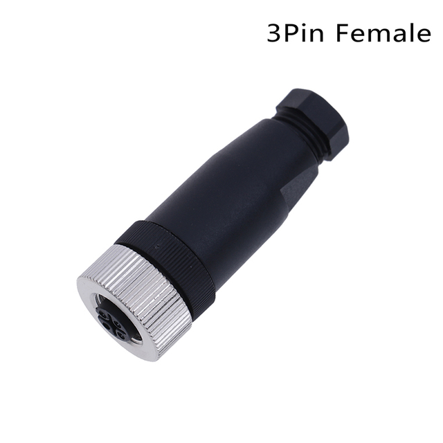 PG7 Sensor Connector IP67 3 4 5 Pin Male / Female Waterproof Connector Plug Screw Straight / Right Angle M12 Plug