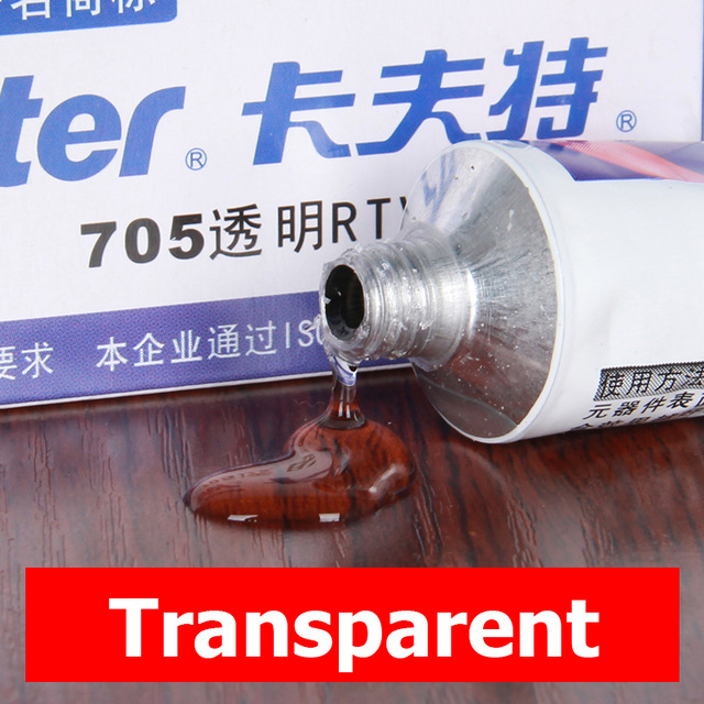 Kafuter K-704 705 704B White Black Transparent Industrial Silicone Adhesive Glue 45g