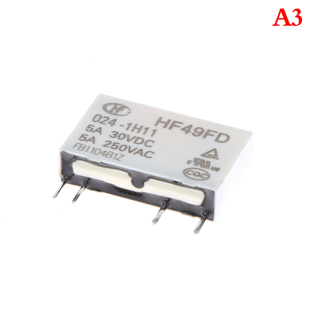 الغرض العام الجهد التتابع HF49FD-005-1H12 005-1H12 HF49FD DC5V 1H12 4PIN 5A 20x5x12.5mm