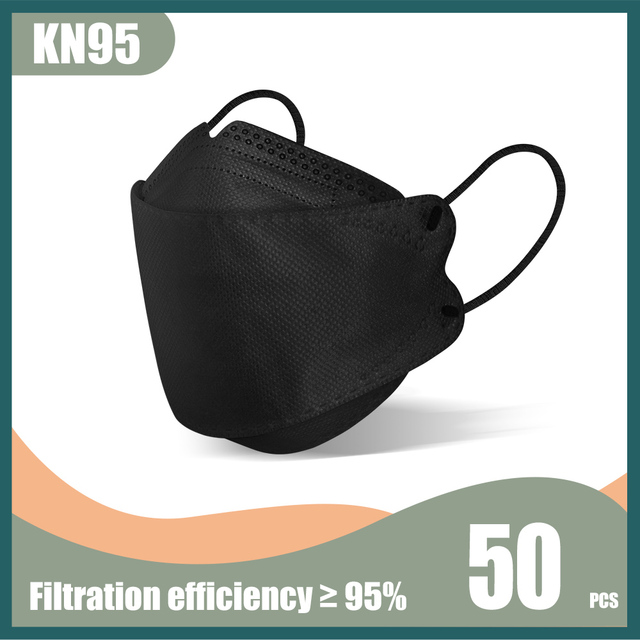 korean kn95 fish mask FPP2 homology ada Morandi 4 ply mask disposable dustproof respirator mask FFP2 certified