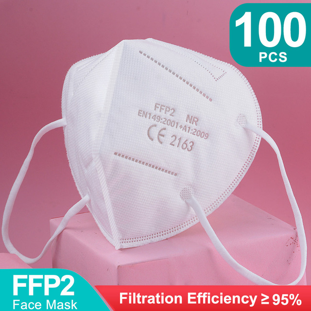 20-100 قطعة ffp2fan ce mascarillas ffp2reuse zable الألوان واقية الفم قناع kn95 masque ffpp2 mascarillas kn95 شهادة