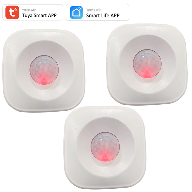 Tuya WIFI PIR Motion Sensor Motion Detector WiFi Sensor Smart Life APP Wireless Home Security System Works with Alexa Script Set