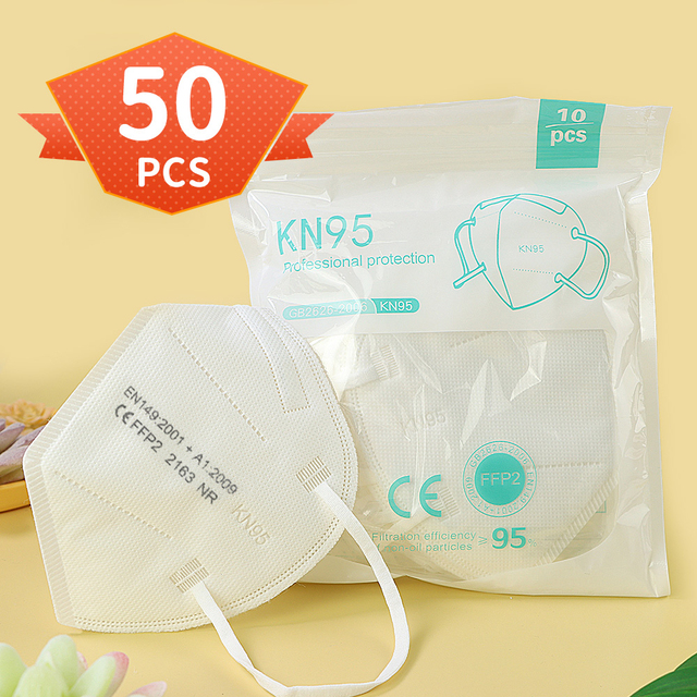 Spain Fast Delivery Adult KN95 Mask FFP2 Approved Safety Masks Dust Respirator Protective Face Masks FPP2 Mask KN95 ffp2masks