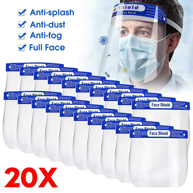 Transparent protective mask, full face protection, anti-saliva, splash-proof, eye protection, protective mask