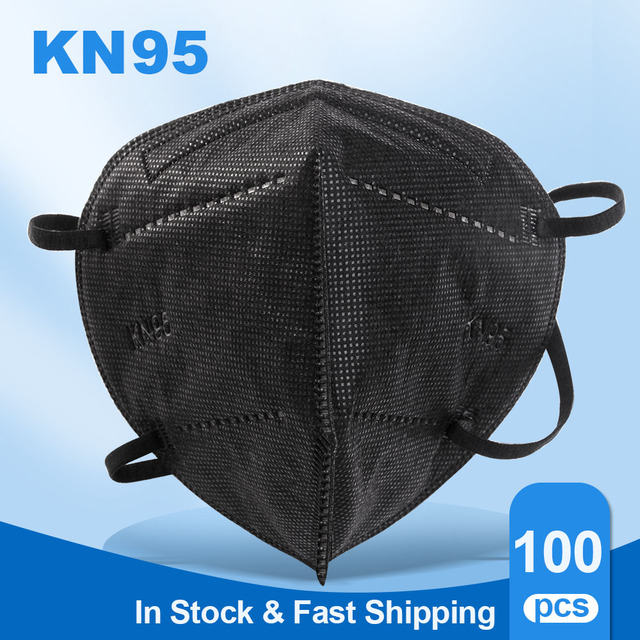 5-200pcs KN95 Mascarillas FFP2 Reutilizable 5 Layers Protective Filter 95% PM2.5 Approved Sanitary ffp2mask ce FFP2 Negras fpp2