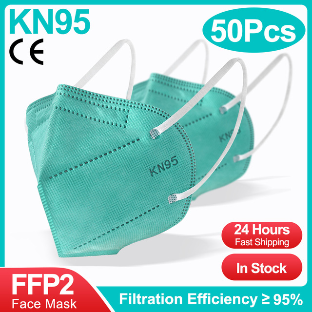 100pcs FFP2 Mascarillas fpp2 KN95 face masks FFP2mask mask 5 layers mondkapje kn95 homologada mascarillas ffp2reutilizable