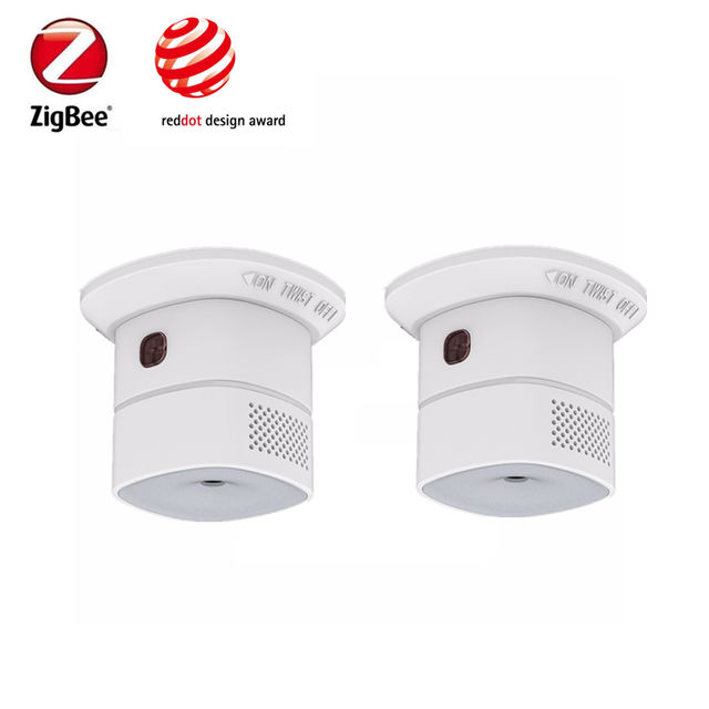 zigbee 3.0 carbon monoxide detector co gas alarm sensor control compatible with smart conby stick zigbee gateway/hub